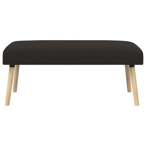 Banco rectangular moderno bouclé negro de 110x40x46 cm para asientos de dormitorio 8