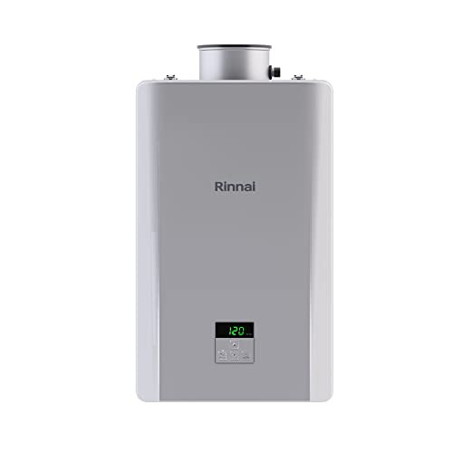 Rinnai REP199iN Smart-Circ Non-Condensing Natural Gas Tankless Water Heater with Built-In Recirculation Pump, Up to 7.9 GPM, Indoor Installation, 199,000 BTU