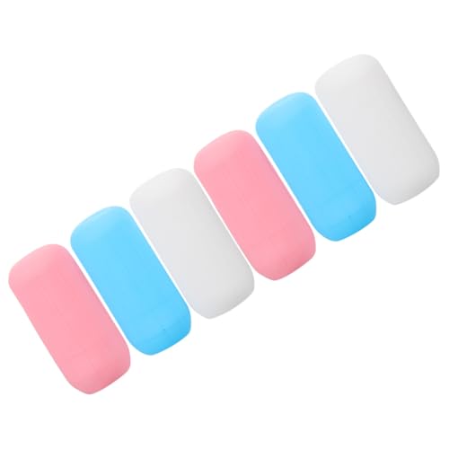 ARTIBETTER Coperture per Bottiglie da Viaggio in Silicone Estensibili 22 Cm Set 6 Pezzi Manicotti Anti-perdita Elastiche per Contenitori Shampoo Lozione Custodie Protettive per Uso Viaggio