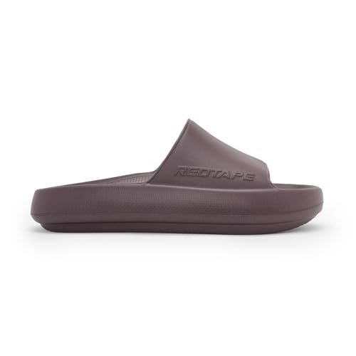 Image of Red Tape Mens Sliders in Beige | Casual Pool Sliders