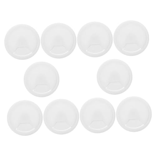 Mipcase 10pcs Desk Grommets Wire Hole Covers for Cable Management Abs Material Sleek Design Easy Installation