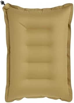 Duckback Cotton Rubberised Air Travel Pillow (Khakhi), One size
