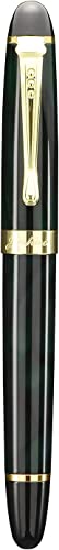 GOLD LEAF JINHAO X450 Luxury Dark Green color, Fountain Pen M Nib New