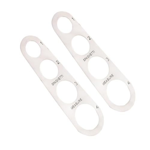 HOMOBABE 2 Pièces Outil de Mesure de Pâtes Acier Inoxydable pour des Portions de Spaghetti et Nouilles Accessoire de Cuisine Pratique pour Mesures Précises