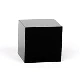 KatLin Decorative Ornaments Natural Black Obsidian Quartz Crystal Polished Cube (Size : 90MM)