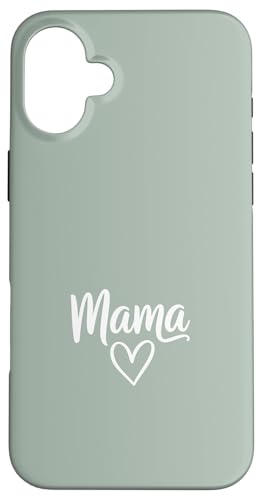 ���B���e�[�W�O���[�� - Mama Heart Elegant Script Motherhood �X�}�z�P�[�X iPhone 16 Plus �p