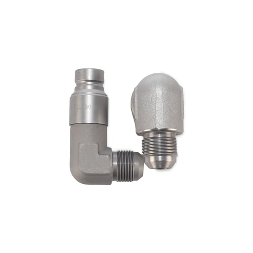 Image of 1 /2″ 90 Degree Flat Face Hydraulic Quick Couplers Set - 3 /4″ JIC Port