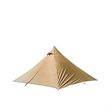 Tienda de campaña de pirámide cuadrangular ultraligera para 1-2 personas, senderismo al aire libre con tela 210T resistente al desgarro, ventilación de chimenea, suelo Oxford 210D impermeable (tienda