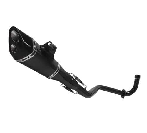 Pot d'échappement double Grom MSX 125 finitions soignées en acier inoxydable
