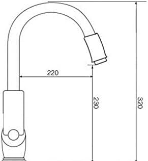 Rubinetto, Rubinetto per lavello da Cucina Compatibile con Bar Agriturismo Commerciale, Rubinetto da Cucina Girevole di Lusso in Oro Rosa/Oro/Cromo, Miscelatore per lavabo da Bagno, Rubinetto per