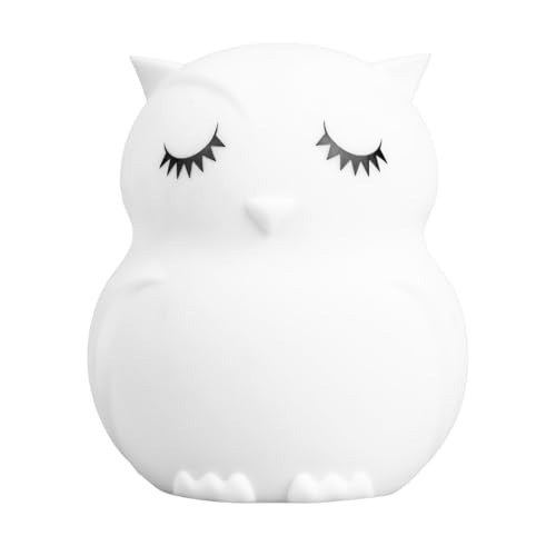 Image of Lumipets Animal Kids Night Light, Junior Owl, Soft and Safe Silicone Rubber Lamp, Soothing Colors, Portable, Easy Control