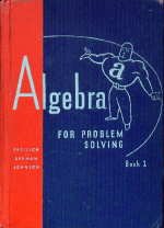 Algebra For Problem Solving - Book One B000GL2B5A Book Cover