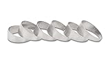 Vibrant Power 13640 Pie Cuts, 304 Stainless Steel, Natural, 4.00 in. Outside Diameter, 3.25 in. Centerline Radius, 15 degree per cut, Set of 6
