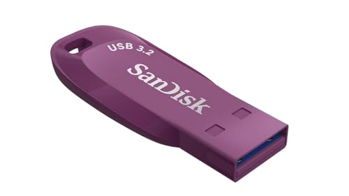 Image of SANDISK Ultra Shift 32GB, USB 3.2 Gen 1, Flash Drive, 100MB /s R, Pendrive, Cattleya Orchid (SDCZ410-032G-I35CO)
