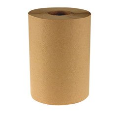 Boardwalk 6256 Kraft Paper Towel Roll, 1-Ply Hardwound, 8