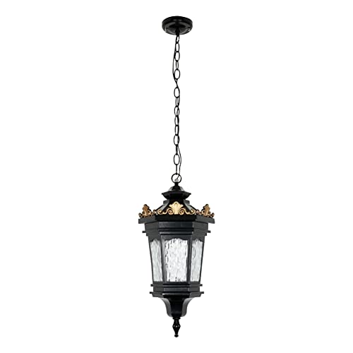 Éclairage de plafond vintage extérieur en aluminium verre pour porche