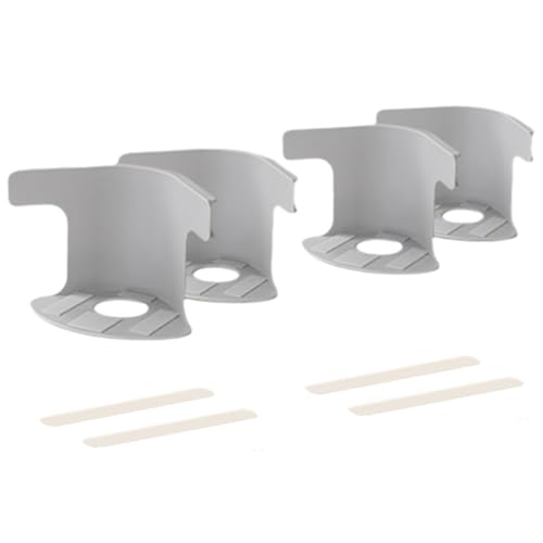 Bed Sheet Holders for Corners with Lock Strips, 4 Pack Adjustable Sheet Holders, Heavy Duty Fitted Sheet Holder, Keep Sheets Firm & Tight, Bed Sheet Holder Suitable for All Sheets (Grey)