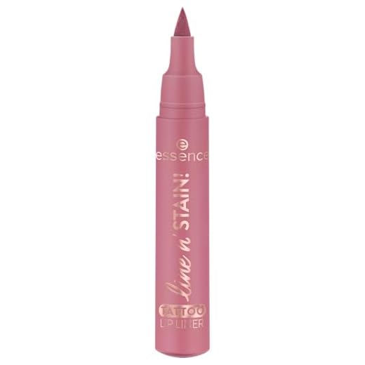 Essence Cosmetics Line N' Stain, Lápiz De Labios Tattoo, De Larga Duración, Definir, Efecto Tinte, Color Intenso, 2.5 ml