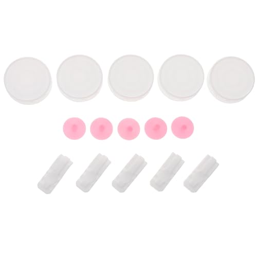 minkissy Juego de 15 Selladores para Bolsas al Vacío 5 Tapones de Aire, 5 Clips de Fijación y 5 Tapas de Silicona, Accesorios Aplicables para Almacenamiento y Compresión en Hogar y Viajes