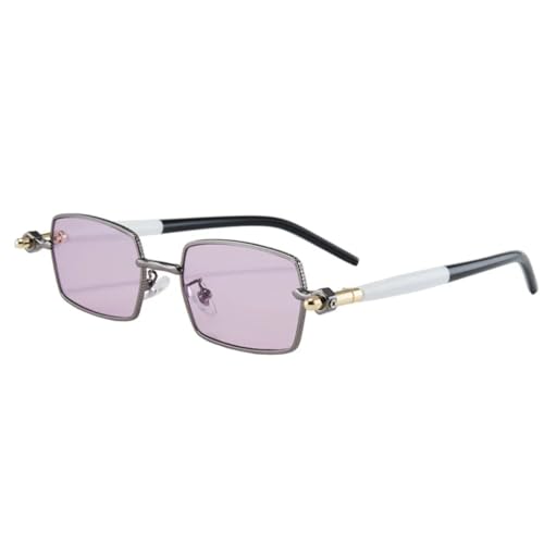 Lunettes de soleil rectangulaires pour vos sorties en ville et terrasses rétro