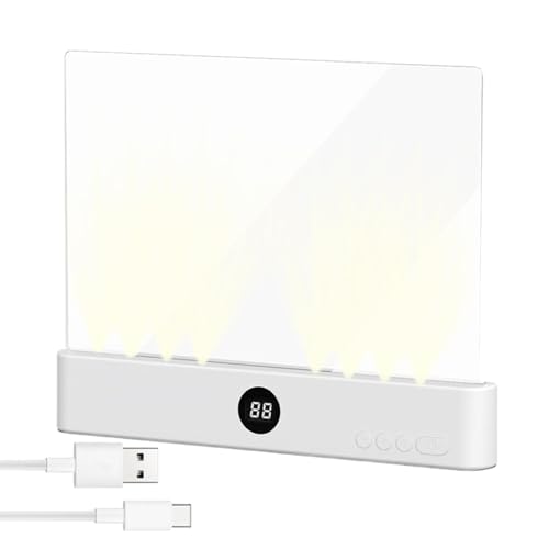 Lampada da lettura, lampada LED ricaricabile con timer e funzione dimmerabile, ideale per la lettura notturna a letto
