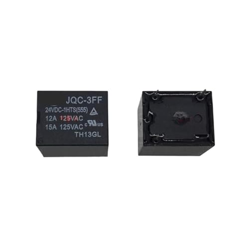Relais JQC-3FF-24VDC-1HTS subminiature de 24V à 5 broches en lot de 20 pièces