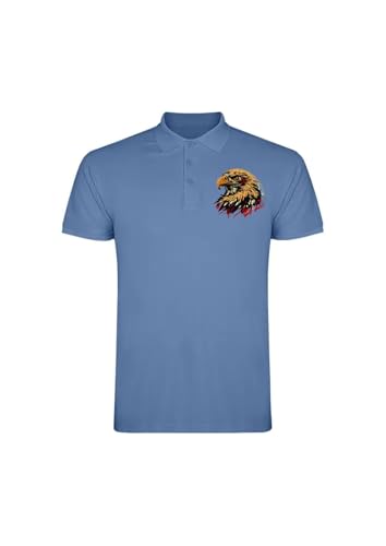 Polo enfant 14 ans bleu ciel vêtement mixte coupe droite casual