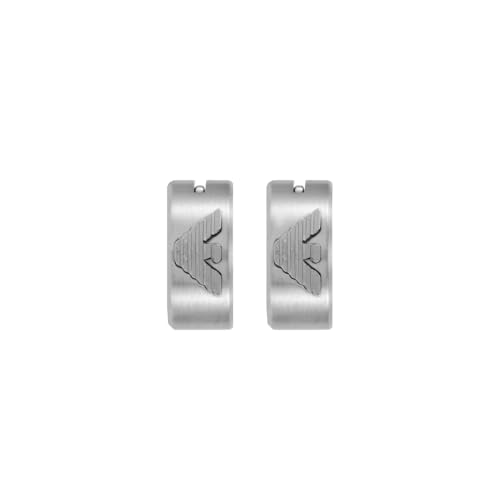 Emporio Armani Herren Silberfarbener Edelstahl Ohrring, EGS3165040