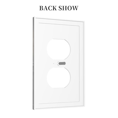 Decorative Outlet Covers Retro Brown Wood Barn Door Vintage Farmhouse 1 Gang Duplex Light Switch Cover Plate Wall Plates for Electrical Outlets Switchplate Faceplate