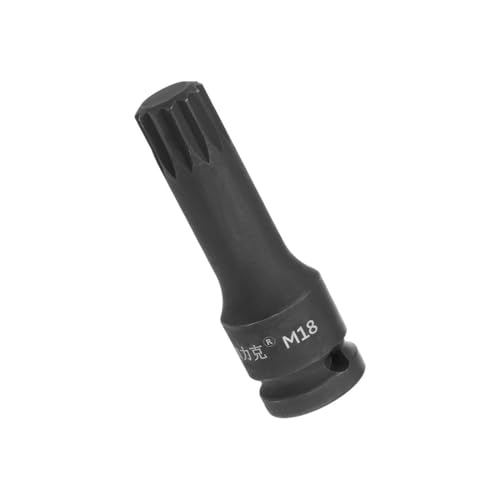 Image of TA-VIGOR Impact Triple Square Spline Bit Socket, 1/2" Drive x M18 (18mm) Key Socket, Premium CR-MO Steel Bits, 78mm Length Bit for Impact Power Drills, Torque Wrench, Ratchet Wrench