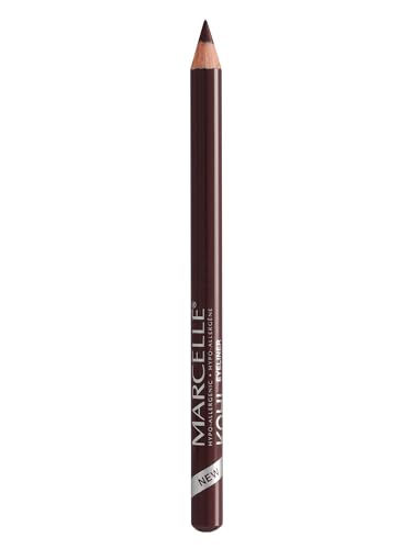 Marcelle Kohl Eyeliner, Dark Brown, Eye Pencil, Long-Lasting, Waterproof, Intense Colour, Fragrance-Free, Hypoallergenic, Recognized by CDA, Cruelty-Free, 0.04 Oz.