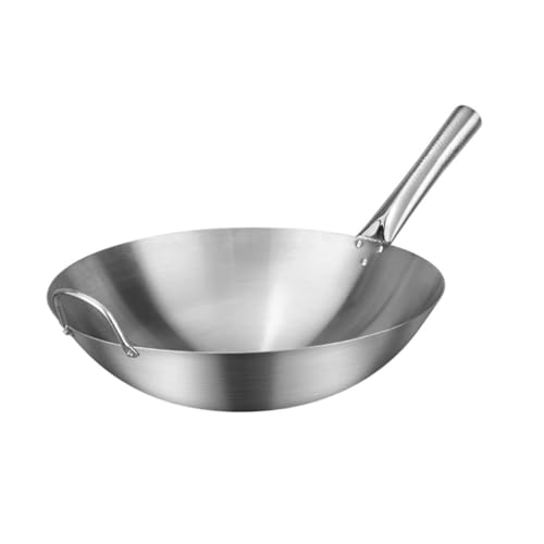 Wok para Cocina Mikinona Acero Inoxidable Plateado