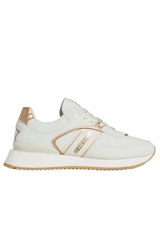 Bikkembergs Chaussure Femme Microfiber, Off White, 38 EU