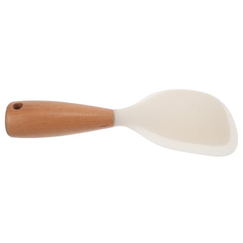 BUGUUYO 滑り止め ライススクーパー 炊飯器スプーン パドル キッチンツール 米用 家庭用 サービングスプーン 食品グレードシリコン素材