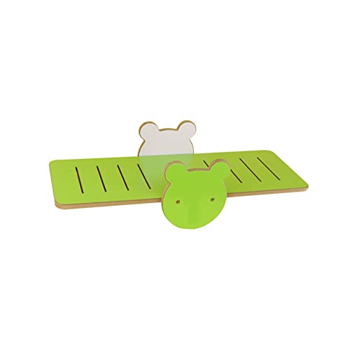 gazechimp interativo de gato de estimação gato gangorra de madeira medida 40 x 10 x 13,4 polegadas