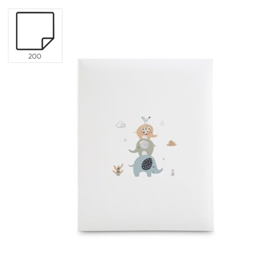 Memo-Album Animals, für 200 Fotos im Format 10x15 cm, Weiß