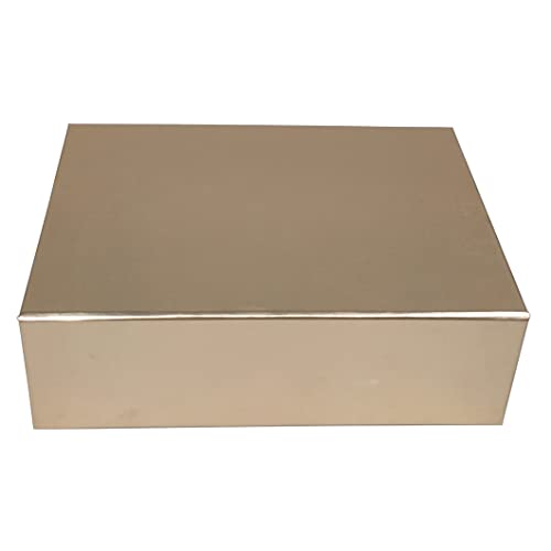 Luxury Magnetic Gift Box (28 X 20 X 9Cm) With Lid, Reusable Present Box Decorative Wrapping Gift Box For Presents, Wedding, Birthday, Anniversary,New Year (Gold) #TOP2