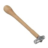 Martillo para hacer joyas con mango de madera, herramienta de grabado de metal de alta dureza para joyería dorada (A)