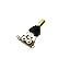 Black Switch with Gold Metal Tip