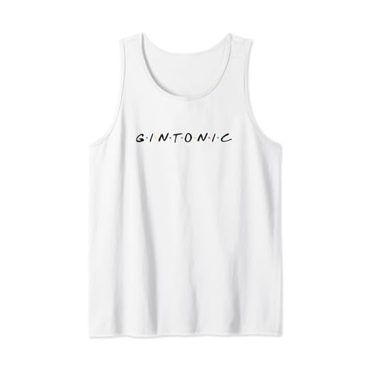 Gráfico clásico para amantes del cóctel de receta gintonic Camiseta sin Mangas