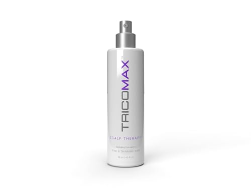 Tricomax Scalp Therapy: Hair Regrowth Stimulant and Thickener with Vitamin E for Reducing Inflammation - 118 ml/4 oz