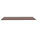 Lorell Quadro Sit/Stand Straight Edge Mahogany Tabletop