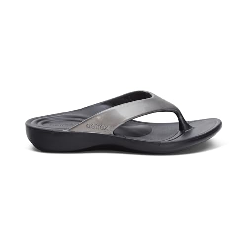 Image of Aetrex Maui Orthopedic Flip Flops for Women Arch Support - Pressure Relief Water-friendly Shock Absorption Super Soft UltraSky EVA Foam Flip Flops