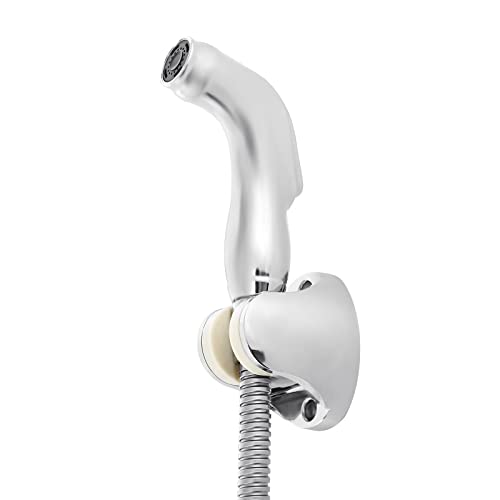 Youwise Bidet Handbrause Set Toilette Bad Bidet Sprayer für Bidet Armaturen WC mit G1/2" Toilette Adapte Waschen Edelstahl Duschkopf Bidet Windel Dusche Tierbad Wasserspar Wand Waschen Cover