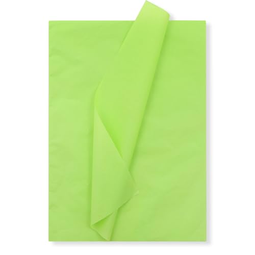 Papier de soie vert citron saule 70x50 cm loisirs créatifs emballage