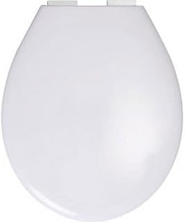Cavalier Soft Close Toilet Seat White with Chrome Hinges