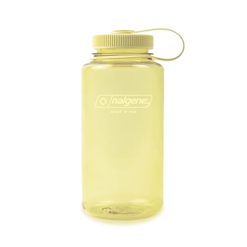 Nalgene Monochrome Wasserflasche, BPA-frei, recycelt, für Rucksackreisen, Wandern, Fitnessstudio, bruchsichere wiederverwendbare Flasche, 907 ml, Butter