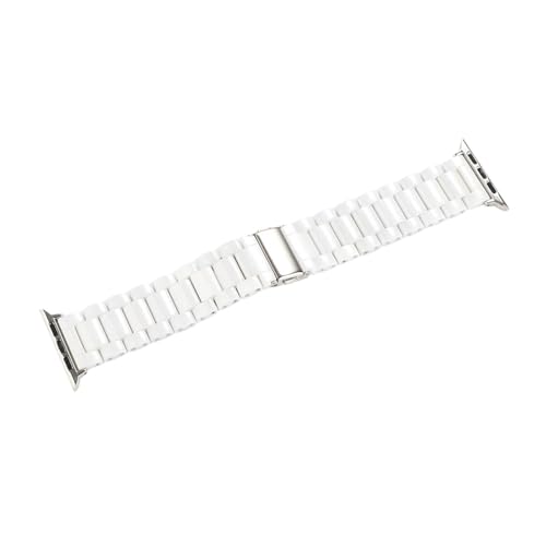 Bracelet montre céramique rose pour iWatch 44/40mm et séries 1-6 avec adaptateurs