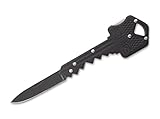 SOG Taschenmesser Key Knife Black - Messer in Schlüsselform - filigrane Klinge aus Edelstahl - Körper aus schwarzem Edelstahl
