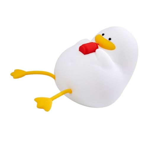 Lámpara de mesa silicona pato luz nocturna pequeña